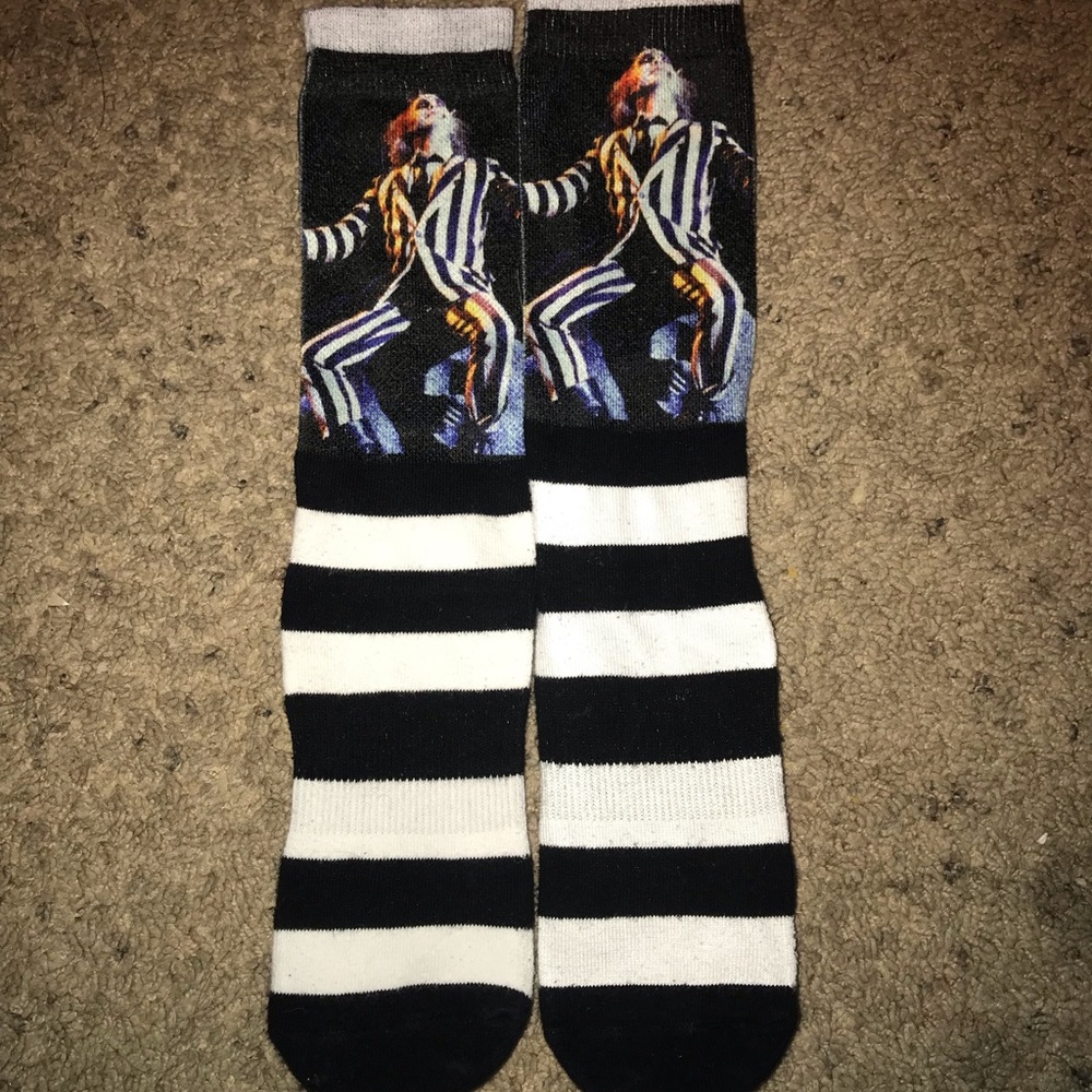 Beetlejuice socks from Spencer’s